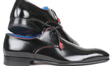 Paul Parkman Men's Medallion Toe Derby Shoes in Black