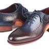 Paul Parkman Men's Opanka Construction Oxfords in Blue & Bordeaux