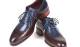 Paul Parkman Men's Opanka Construction Oxfords in Blue & Bordeaux