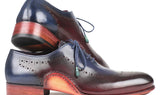 Paul Parkman Men's Opanka Construction Oxfords in Blue & Bordeaux