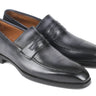 Paul Parkman Men's Goodyear Welted Loafers in Gray Burnished