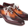 Paul Parkman Men's Wingtip Oxfords in Bordeaux & Camel