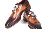 Paul Parkman Men's Wingtip Oxfords in Bordeaux & Camel