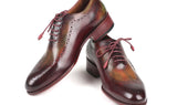 Paul Parkman Men's Opanka Construction Oxfords in Green & Bordeaux