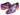 Paul Parkman Men's Opanka Construction Hand-Painted Oxfords in Purple