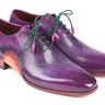 Paul Parkman Men's Opanka Construction Hand-Painted Oxfords in Purple