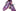 Paul Parkman Men's Opanka Construction Hand-Painted Oxfords in Purple
