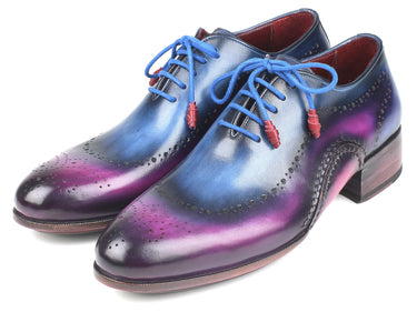 Paul Parkman Men's Opanka Construction Oxfords in Blue & Purple