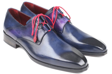 Paul Parkman Men's Ghillie Lacing Dress Shoes in Blue