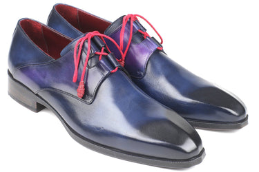 Paul Parkman Men's Ghillie Lacing Dress Shoes in Blue
