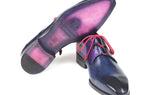 Paul Parkman Men's Ghillie Lacing Dress Shoes in Blue