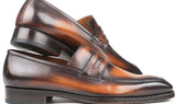 Paul Parkman Men's Goodyear Welted Loafers in Brown Burnished