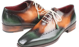 Paul Parkman Men's Wingtip Oxfords in Green & Camel