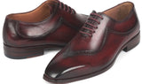 Paul Parkman Men's Hand-Painted Oxfords in Dark Bordeaux
