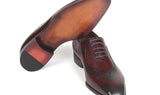 Paul Parkman Men's Hand-Painted Oxfords in Dark Bordeaux