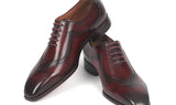 Paul Parkman Men's Hand-Painted Oxfords in Dark Bordeaux