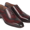 Paul Parkman Men's Hand-Painted Oxfords in Dark Bordeaux