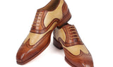 Paul Parkman Dual Tone Oxfords in Brown & Beige