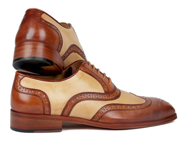 Paul Parkman Dual Tone Oxfords in Brown & Beige