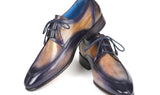Paul Parkman Men's Ghillie Lacing Dress Shoes in Camel & Purple
