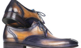 Paul Parkman Men's Ghillie Lacing Dress Shoes in Camel & Purple