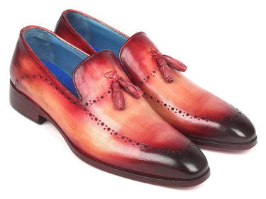 Paul Parkman Men's Tassel Loafer in Burgundy