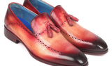 Paul Parkman Men's Tassel Loafer in Burgundy