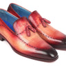 Paul Parkman Men's Tassel Loafer in Burgundy