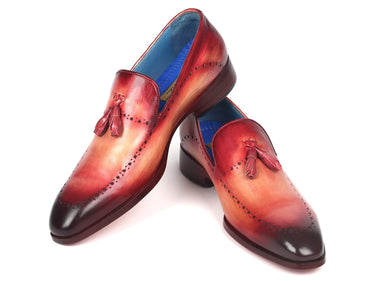 Paul Parkman Men's Tassel Loafer in Burgundy