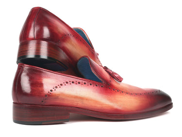 Paul Parkman Men's Tassel Loafer in Burgundy