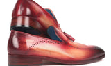 Paul Parkman Men's Tassel Loafer in Burgundy