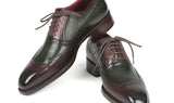 Paul Parkman Men's Goodyear Welted Oxfords in Brown & Green