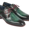 Paul Parkman Men's Medallion Toe Derby Shoes in Green