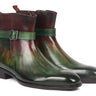 Paul Parkman Men's Jodhpur Boots in Green & Bordeaux