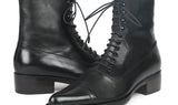 Paul Parkman Men's Goodyear Welted Leather Boots in Black