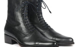 Paul Parkman Men's Goodyear Welted Leather Boots in Black