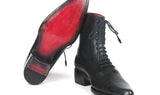 Paul Parkman Men's Goodyear Welted Leather Boots in Black