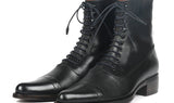Paul Parkman Men's Goodyear Welted Leather Boots in Black