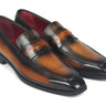 Paul Parkman Men's Penny Loafers in Olive Brown