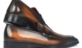 Paul Parkman Men's Penny Loafers in Olive Brown