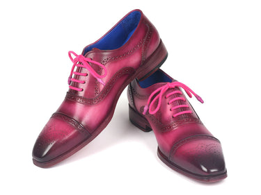 Paul Parkman Men's Captoe Oxfords in Fuxia