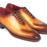 Paul Parkman Men's Goodyear Welted Punched Oxfords in Camel