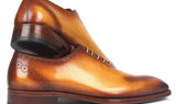Paul Parkman Men's Goodyear Welted Punched Oxfords in Camel