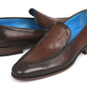 Paul Parkman Men's Perforated Leather Loafers in Brown