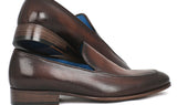 Paul Parkman Men's Perforated Leather Loafers in Brown