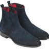 Paul Parkman Men's Suede Chelsea Boots in Navy