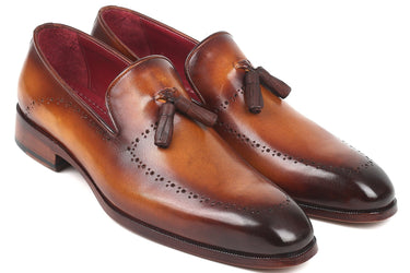 Paul Parkman Men's Tassel Loafers in Brown
