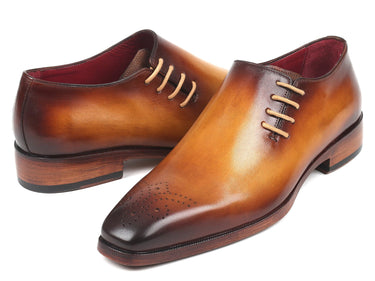 Paul Parkman Side Lace Oxfords in Brown & Camel