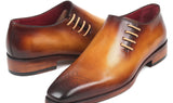 Paul Parkman Side Lace Oxfords in Brown & Camel