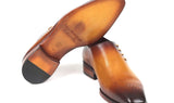 Paul Parkman Side Lace Oxfords in Brown & Camel